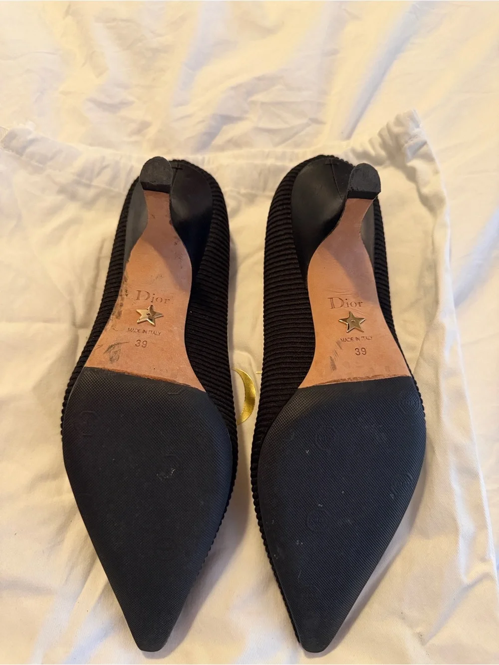 Dior J'Adior Knit Fabric Kitten Heel Pump Size 39 - Picture 7 of 8